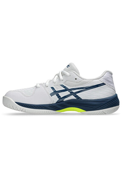 Asics GEL-GAME 9 GS Büyük Unisex Çocuk Beyaz-Turuncu Tenis Ayakkabısı 1044A052-104