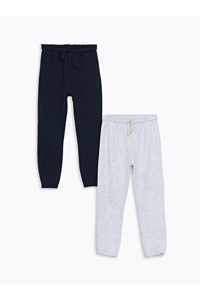 LC Waikiki Elastic Waist Boys' Jogger Tracksuit Bottom 2 Pcs