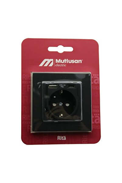 KutuluStore MUTLUSAN RİTA-2220 629 0284 مع بليستر - بطاقة سوداء - USB + TYPE-C L - VSR3994-1278