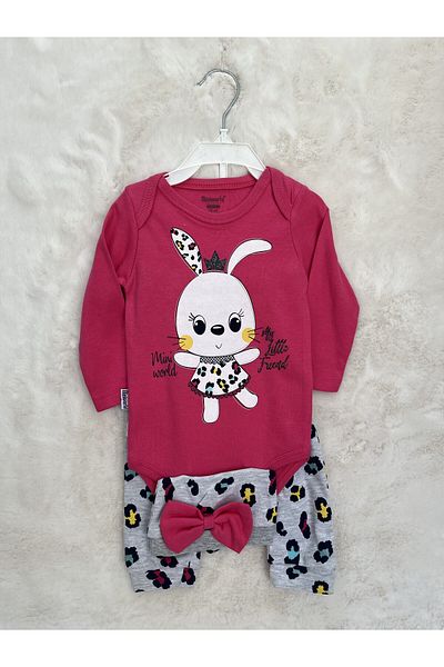 Miniworld Baby Girl Rabbit 3-Piece Badili Set