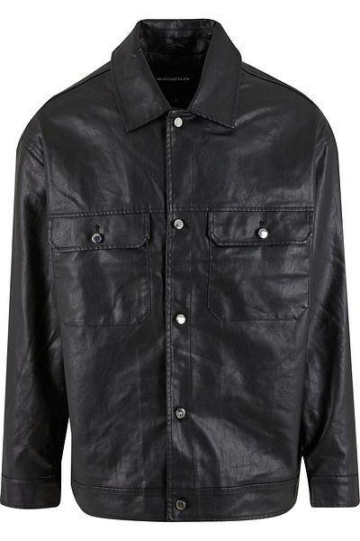 MJ Gonzales Mjg Imitation Leather Jacket