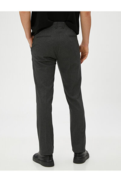 Koton Woven Trousers Buttoned Pocket Detailed