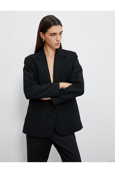 Koton Oversize Blazer Jacket Double Buttoned