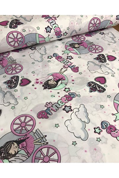 Bebek Özel Півметра бавовняної тканини з принтом принцеси 50x240 см