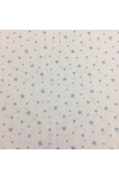 Bebek Özel Βαμβακερό ύφασμα Half Meter με μοτίβο Blue Star 50x240 cm