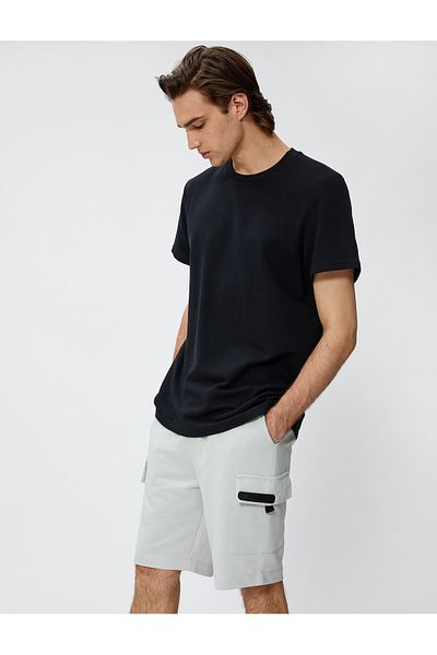Koton Cargo-Shorts mit Spitzenbund und Taschendetail