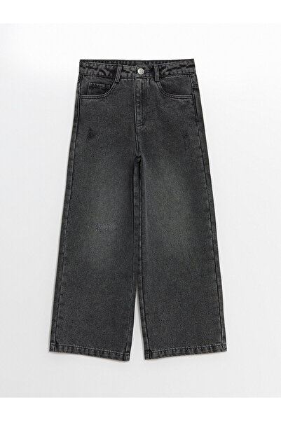 LC Waikiki Girl's Jeans Pants with Adjustable Elastic Waist