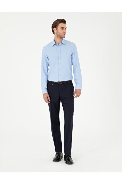 Pierre Cardin Koyu Mavi Oxford Slim Fit Uzun Kollu Gömlek 50292539-VR032