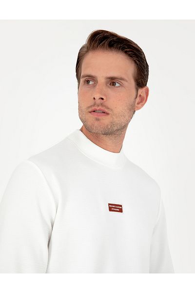 Pierre Cardin Λευκό φούτερ Regular Fit 50293256-VR013