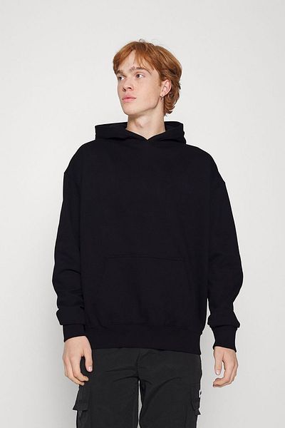 Butik Oni Mask Printed Two Thread Oversize Hooded Unisex Kangaroo Pocket Sweatshirt