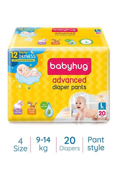Babyhug Babyhug Advanced Pant Style Diapers Size 4 - 20 Pieces