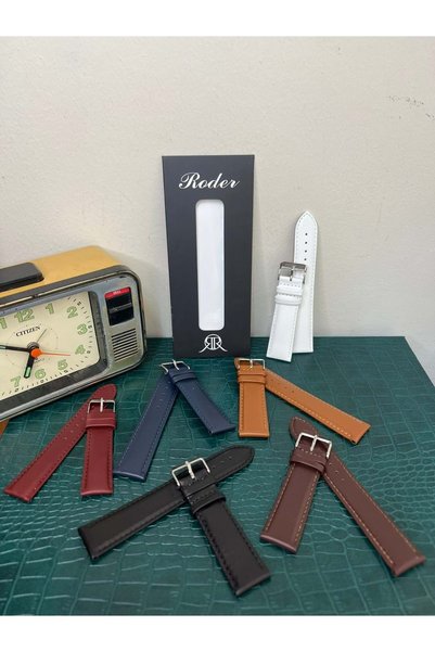 RODER R4106S Leather Strap - White - 20mm