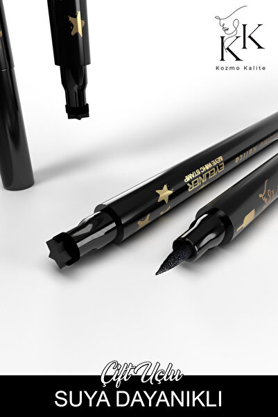 kozmokalite Çift Uçlu Yıldız Desenli Kalem Eyeliner