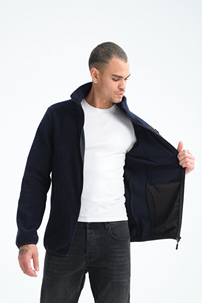 Store TAM FERMUARLI 5 CEPLİ ERKEK POLAR OUTDOOR CEKET