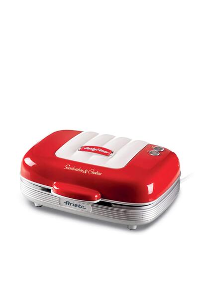 ARIETE Party Time Sandwıch Makinesi 3 In One Red