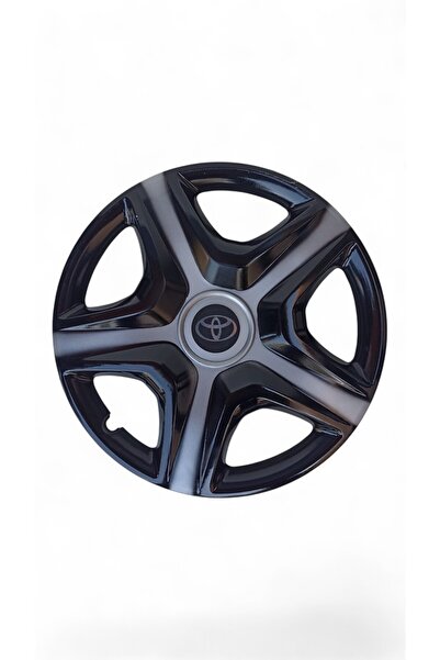 Gülcan Auto TOYOTA AVENSIS / COROLLA / YARIS GRI-SİYAH 16 İNÇ JANT KAPAĞI SET...