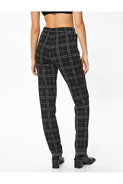 Koton Simli Havuç Pantolon Cepli Beli Lastikli