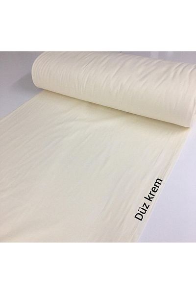 Bebek Özel 50x240 cm Απλή Κρέμα Ποπλίνα - 100% Βαμβάκι Μισό Μέτρο