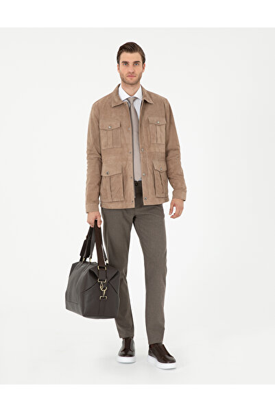 Pierre Cardin Vizon Slim Fit Çizgili Kanvas Pantolon 50295951-VR052