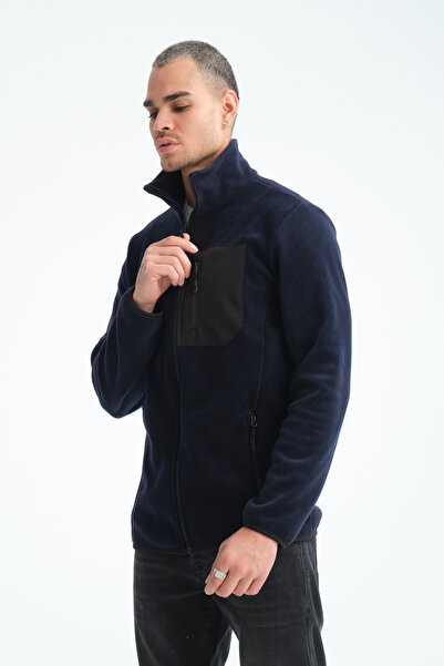 Store TAM FERMUARLI 5 CEPLİ ERKEK POLAR OUTDOOR CEKET