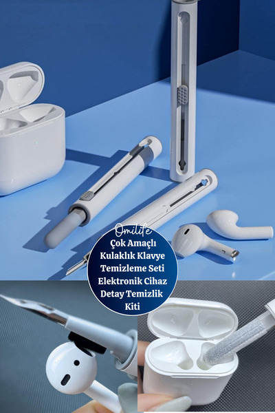 omilife Çok Amaçlı Kulaklık Klavye Temizleme Seti Elektronik Cihaz Detay Temi...