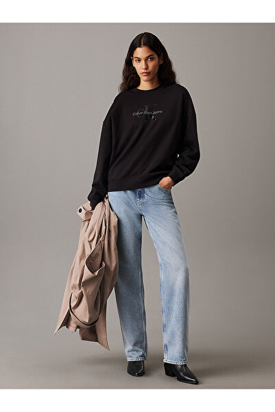 Calvin Klein GLOSSY MONOLOGO REGULAR CREWNECK