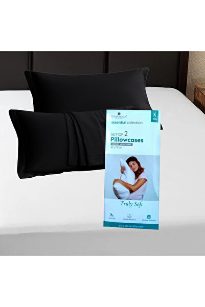Donetella 2- Piece Microfiber Pillowcase Set - 50x75 cm with Envelope Closure