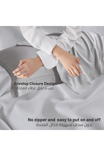 Donetella 2- Piece Microfiber Pillowcase Set - 50x75 cm with Envelope Closure