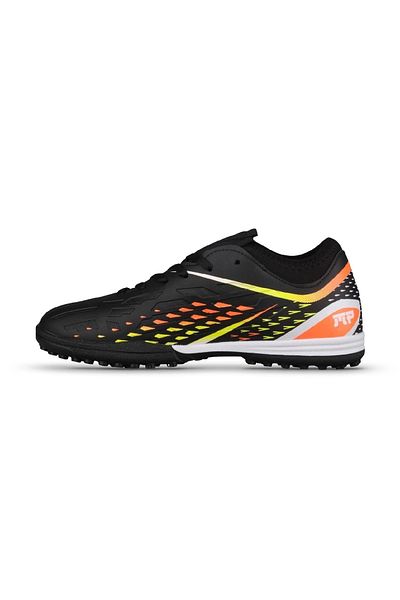 M.P. M.P Unisex Lace-Up Black-Orange Astroturf Football Shoes 241-1358Gr