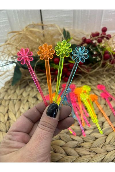 TATLI GÜNLER Plastic Colored Flower Sword