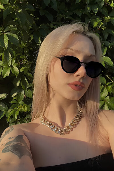 Eyesofia Bumble Unisex Metal Siyah Güneş Gözlüğü