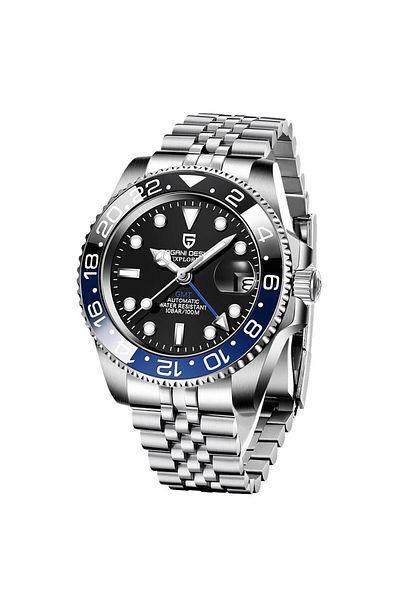 Pagani design Pd 1662 Gmt Master Men s Luminous Mechanical Watch Luxury Stainless Steel Waterproof Automatic Wristwatch Trendyol