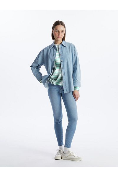 LC Waikiki New Season Mercury Skinny Fit Women's Jean Trousers - S4Bm25Z8