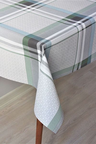 DDHOME Fiber Lined PVC Wipeable Oilcloth Tablecloth Burbery - 1120-1a