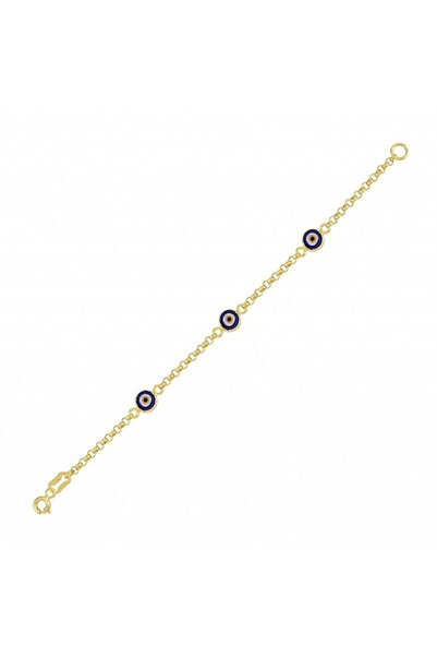 Sembol Gold Altın Nazar Boncuklu Kız Çocuk Bileklik