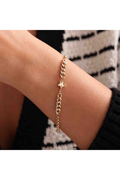 Sembol Gold Altın Gurmet Bileklik Yıldız Form 14K