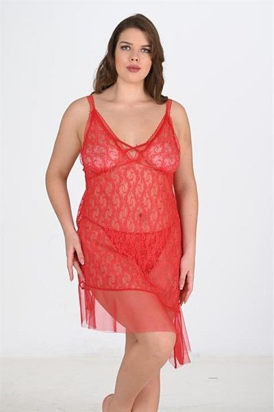 Aria's Closet Plus Size Red Nightgown