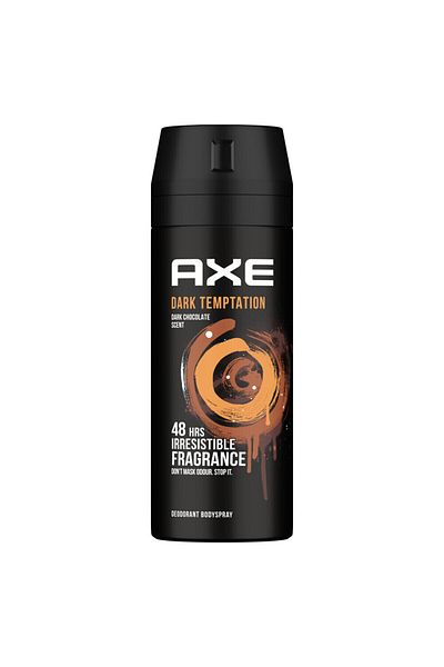 Axe Men Deodorant Body Spray, Dark Temptation, Long-lasting Odour Protection, 48h Fragrance, 150ml