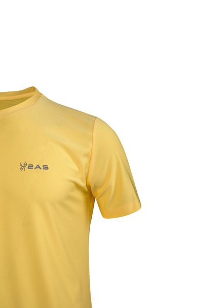 2AS Tricou galben Capri Crew Neck