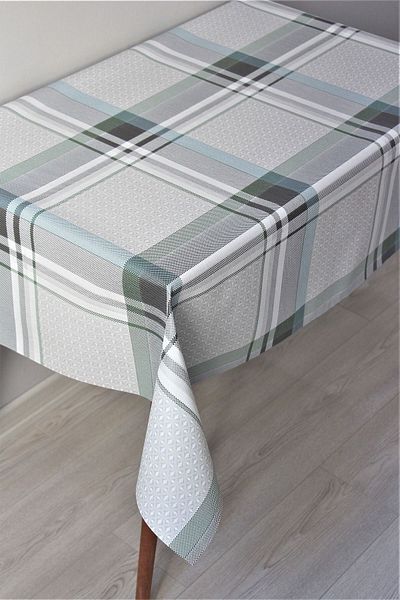 DDHOME Fiber Lined PVC Wipeable Oilcloth Tablecloth Burbery - 1120-1a