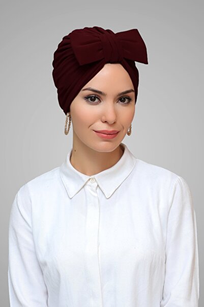 HÜRREMBONE SARAYDAN GELEN GÜZELLİK أحمر كلاريت عملي جاهز للمناسب حجاب بونيه ق...