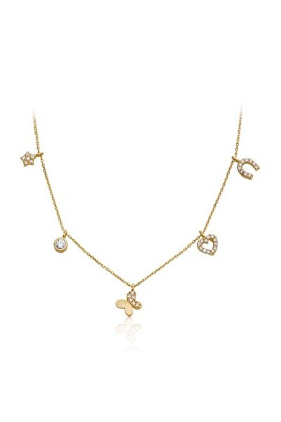 Sembol Gold Altın Şans Kolyesi 14 Ayar