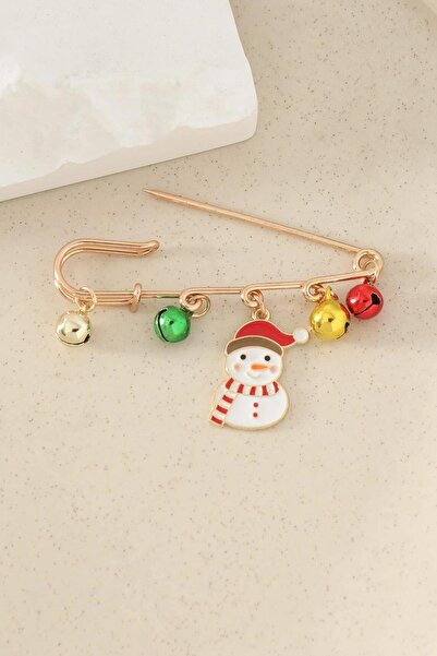 New Obsessions Yılbaşı Charm Figürlü Iskoç Iğne Yaka Iğnesi