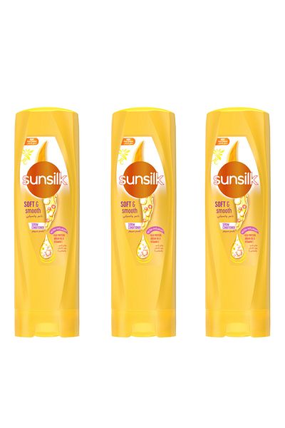 Sunsilk إيبيك بروتيني، أرغان ياغي وفيتامين سي من يوموشاك وبوروزسوز ساسلار إيسين ساك كريمي، 350 مل
