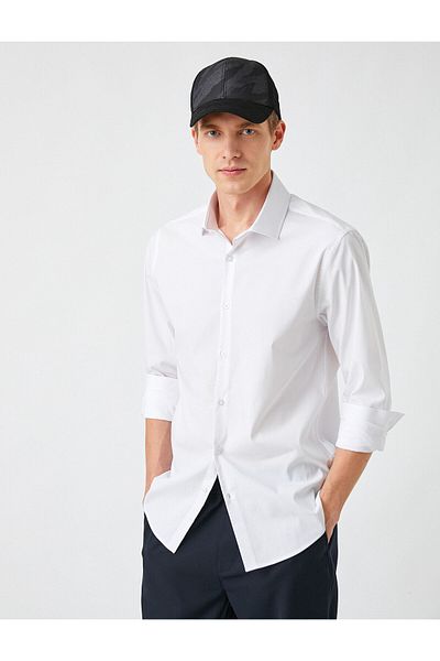 Koton Sportpóló Mikromintás Slim Fit Nem vasalható