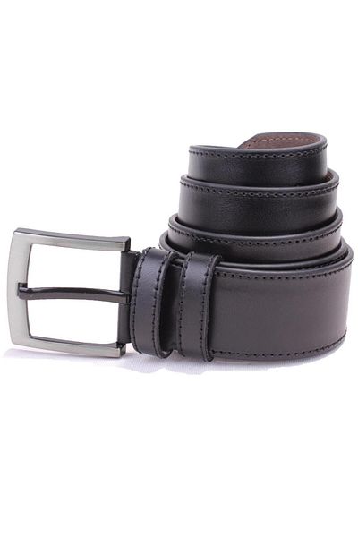 DAGOSTER DMK26-459 Μαύρη ανδρική ζώνη από συνθετικό δέρμα 4,5 cm