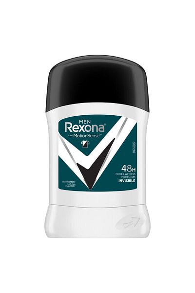 Rexona Men Antiperspirant Deodorant Stick,48 hour sweat&odor protection, MotionSense technology, 40g