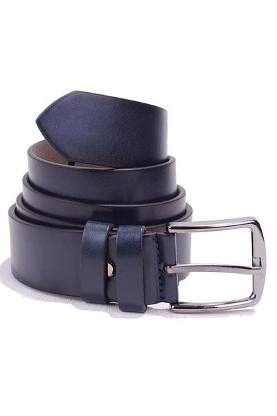 DAGOSTER Dmk26-355 Navy Blue 4 cm Ανδρική ζώνη από συνθετικό δέρμα