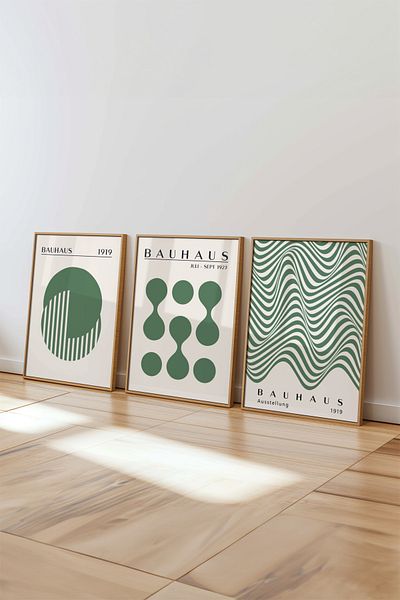 House Gorgeous Colecția Bauhaus Nr.: 2 Set de 3 postere fără rame cu design