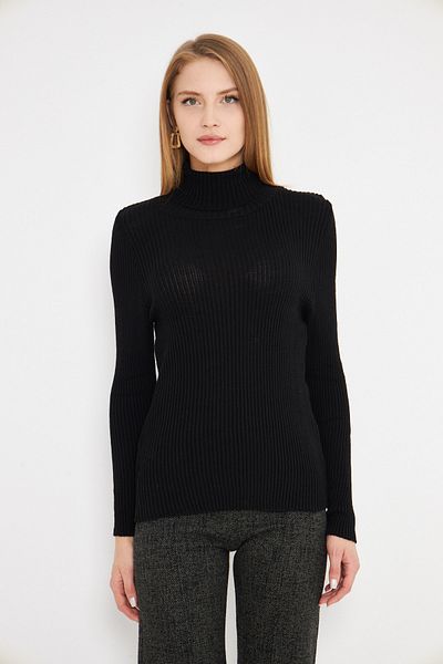 armonika Női fekete pulóver ARM-20K012016